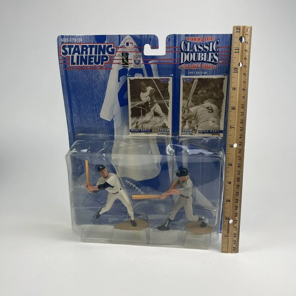 Starting Lineup Classic Doubles action figures Mickey Mantle Roger Maris 1997 NY